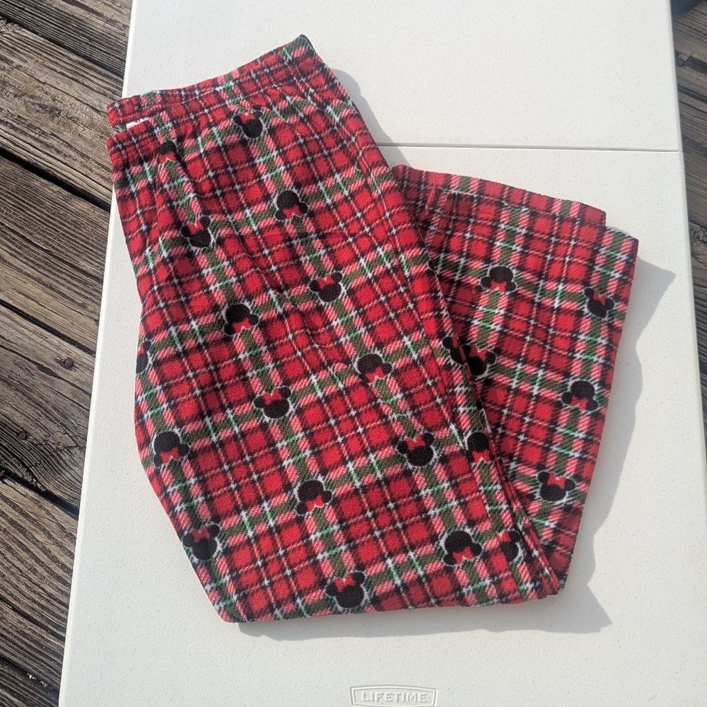 Minnie Mouse Red Plaid Pajama Pants